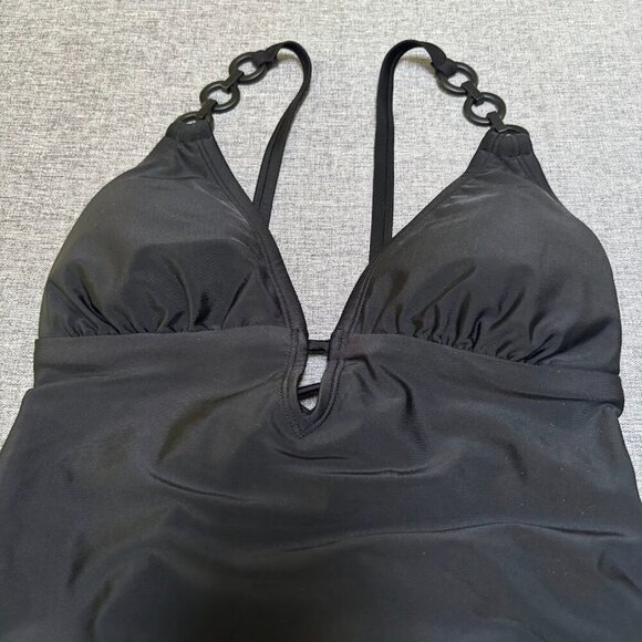 Plunge Hardware Trim Cheeky One Piece Swimsuit - Shade & Shore, S (4-6) - Picture 4 of 9